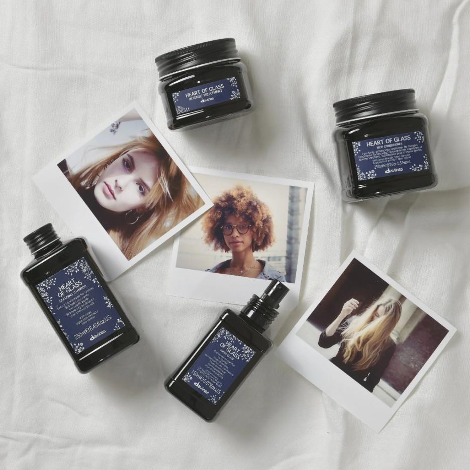 Davines Heart of Glass Silkening Shampoo: Enhancing Blue Shampoo for Blonde Hair 250ml